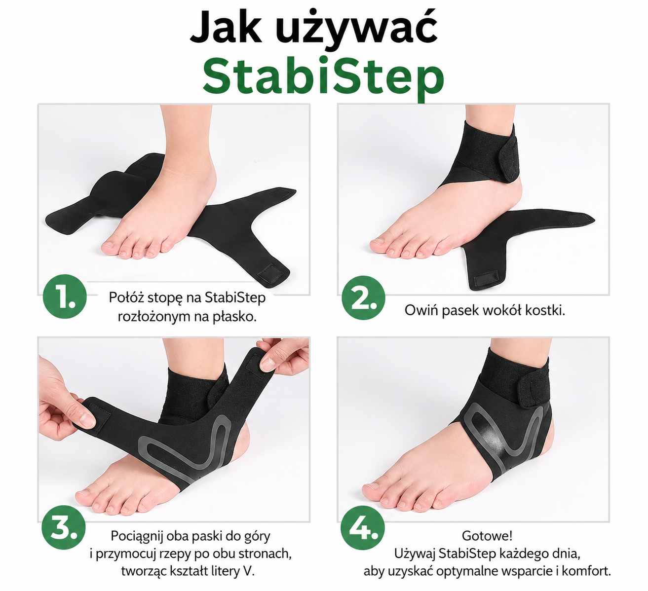 StabiStep — Regulowana orteza, która stabilizuje kostkę i pomaga zmniejszyć dyskomfort przy chodzeniu. - obrazek 7