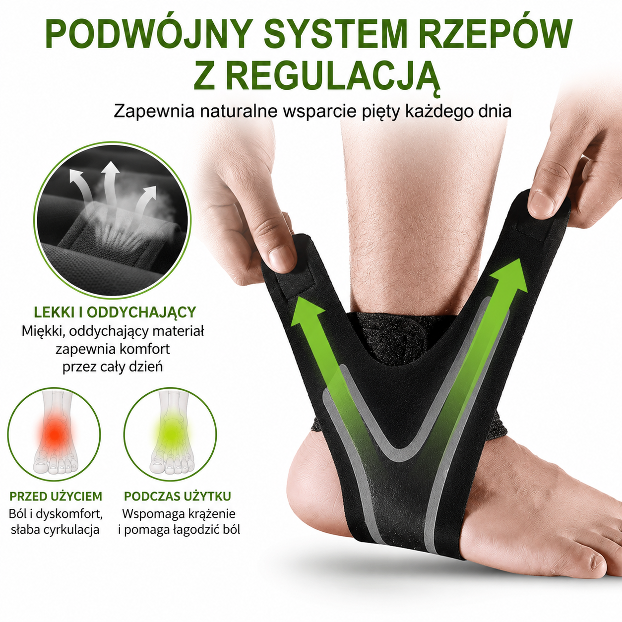StabiStep — Regulowana orteza, która stabilizuje kostkę i pomaga zmniejszyć dyskomfort przy chodzeniu. - obrazek 5